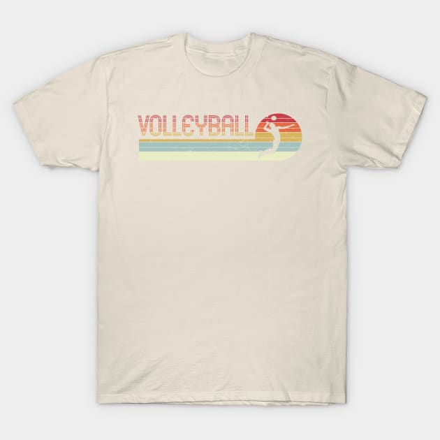 Retro Volleyball Player T-Shirt by KawaiinDoodle